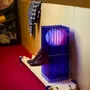 Desk lamps - LOP lamp big rectangle in blue acrylic - BANG