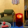 Desk lamps - LOP lamp big rectangle in red acrylic - BANG