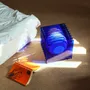 Desk lamps - LOP lamp big square in blue acrylic - BANG