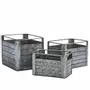 Baskets - Square galvanized boxes - MADAM STOLTZ