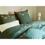 Linge de lit - Linge de lit percale de coton brodée Les Voyageurs - SYLVIE THIRIEZ