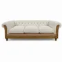Sofas for hospitalities & contracts - Chesterfield Essence White Pearl | Sofa - CREARTE COLLECTIONS
