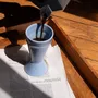 Objets de décoration - Nouveau Mazagran - Bleu - Tasse à café minimaliste, réinventée - ATELIER MAISON QUATRE