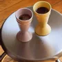 Decorative objects - Nouveau Mazagran - Nude - Minimalist stoneware coffee cup, reinvented - ATELIER MAISON QUATRE