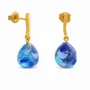 Jewelry - GOLDEN EARRINGS GAUDÍ JEWELRY BLUE - JOIDART