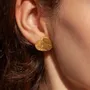 Jewelry - MEDIUM GOLDEN EARRINGS TAGLIO - JOIDART