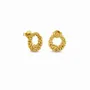 Jewelry - SMALL GOLDEN HOOP EARRINGS STARDUST - JOIDART