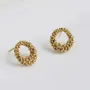 Jewelry - SMALL GOLDEN HOOP EARRINGS STARDUST - JOIDART