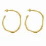 Jewelry - LARGE GOLDEN HOOPS EARRINGS CLARA - JOIDART