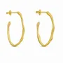 Jewelry - SMALL GOLDEN OVAL HOOPS EARRINGS CLARA - JOIDART