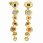 Jewelry - LONG GOLDEN EARRINGS FAVORITA COLORS - JOIDART