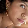 Jewelry - LONG GOLDEN EARRINGS FAVORITA COLORS - JOIDART