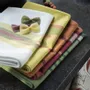 Dish towels - Yuna Marmelade/natural recycled washed tea towel 50 x 70 - MAISON VIVARAISE - SDE VIVARAISE WINKLER