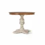 Dining Tables - Dining table in natural and aged white mango wood 1 meter - GINER Y COLOMER