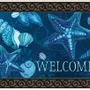 Decorative objects - blue seashells doormat. - KARENA INTERNATIONAL