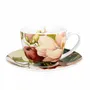 Decorative objects - cup and auacer magnolia - KARENA INTERNATIONAL