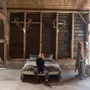 Comforters and pillows - BLACK HOUSE STRIPE Plaid, pillow covers and coverlet - LIBECO HOME