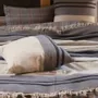 Comforters and pillows - BLACK HOUSE STRIPE Plaid, pillow covers and coverlet - LIBECO HOME
