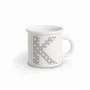 Mugs - MUG BLACK ALPHABET K - ILARIA.I