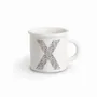Mugs - MUG BLACK ALPHABET X - ILARIA.I