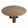 Tables Salle à Manger - Table à manger ronde en bois de teck recyclé - RONNY - HYDILE