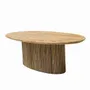 Tables Salle à Manger - Table à manger ovale en bois de teck recyclé - YAGA - HYDILE