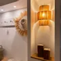 Wall lamps - Raffia wall light - RAM - HYDILE