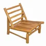 Fauteuils - Fauteuil extérieur en teck avec coussins déperlants et déhoussables - YAGO - HYDILE