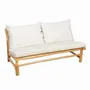 Sofas - Outdoor teak bench with water-repellent, removable cushions - YAGO - HYDILE