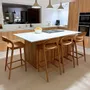 Chaises - Chaise haute de bar en teck - LUCIE - HYDILE