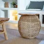Autres tables - Table en corde et plateau en bois de teck - ANNIE - HYDILE