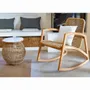 Autres tables - Table en corde et plateau en bois de teck - ANNIE - HYDILE