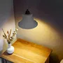 Hanging lights - White terracotta pendant light - ELODIE - HYDILE