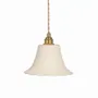 Hanging lights - White terracotta pendant light - ELODIE - HYDILE
