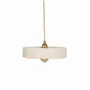 Hanging lights - White terracotta pendant light - MICHELE S - HYDILE