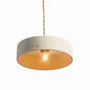 Hanging lights - White terracotta pendant light - MICHELE M - HYDILE