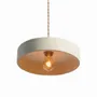 Hanging lights - White terracotta pendant light - MICHELE M - HYDILE