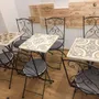 Tables Salle à Manger - Table en pierre volcanique - CERAMICARTE DERUTA