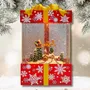 Other Christmas decorations - Christmas LED Gift Box Snow Globe – Santa Sleigh Village Scene (Warm White LED & Music) – DC Option - BLUE STAR B.V.