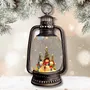 Other Christmas decorations - Christmas LED Bronze Lantern – Snowman Family in Forest, Music - BLUE STAR B.V.