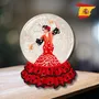 Autres décorations de Noël - Boule à Neige LED – Danseuse Flamenco en Robe Rouge (LED Blanc Chaud) – Minuterie & Option DC - BLUE STAR B.V.