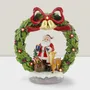 Other Christmas decorations - Christmas LED Wreath Scene – Santa with Reindeer & Gifts (Warm White LED) - BLUE STAR B.V.