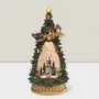 Crèches et santons - Lantern Snow Globe Arbre de Noël LED – Scène d’Église (LED Blanc Chaud) – Minuterie & Option DC - BLUE STAR B.V.