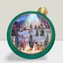 Other Christmas decorations - Christmas LED Ornament Snow Globe – Winter Snowman Village Scene (Warm White LED & Music) – DC Option - BLUE STAR B.V.