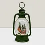 Other Christmas decorations - Christmas LED Lantern Snow Globe – Santa Sleigh & Reindeer Scene (Warm White LED) – Timer & DC Option - BLUE STAR B.V.