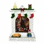 Other Christmas decorations - Christmas LED Fireplace Scene – Santa Delivering Gifts (Warm White LED & Music) – DC Option - BLUE STAR B.V.
