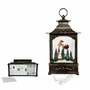 Other Christmas decorations - Christmas LED Lantern Snow Globe – Santa Sleigh Over Village Church (Warm White LED & Music) – DC Option - BLUE STAR B.V.