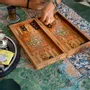 Gifts - Lemon Tree Backgammon & Chess Small Set - MAISON ROSHI - LUXURY ENTERTAINMENT CABINETS