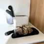 Ustensiles de cuisine - Planche à découper en bois de teck noir - FINNO M - HYDILE