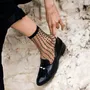 Cadeaux - Crescent Dunes Black 39-41 : chaussettes transparentes à pois - ATELIER ST EUSTACHE